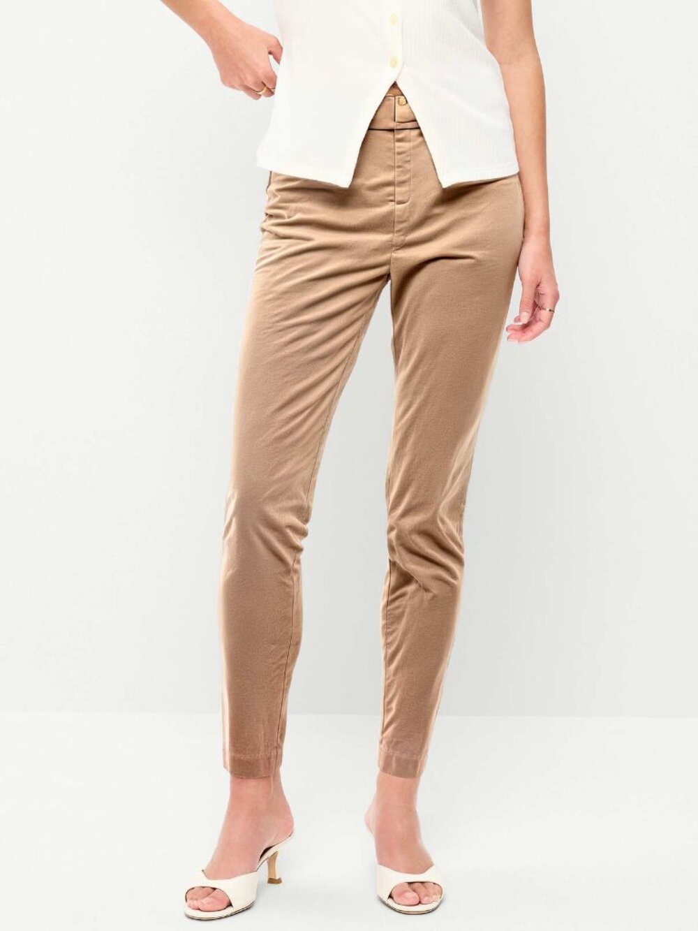 Old Navy Dark Khaki High-Waisted Pixie Skinny Ankle Pant - Women's 6